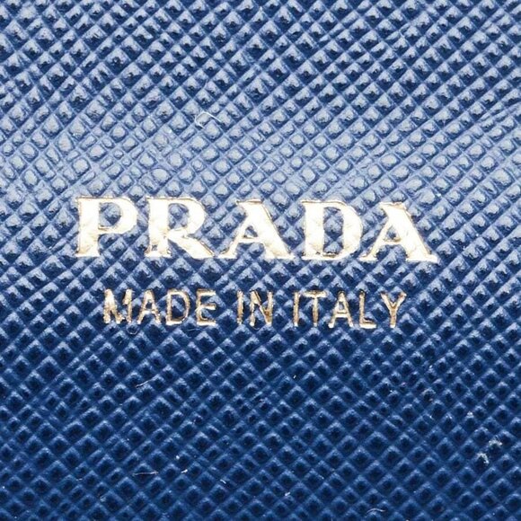 Prada Blue Saffiano Leather Large Organizer Wallet - Picture 6 of 9